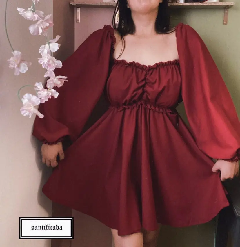 Vestido-Mariemangaslargas