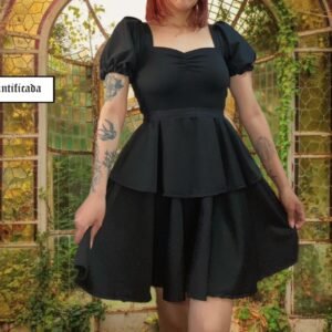 VESTIDO OLIMPIA (negro,café y burdeo)