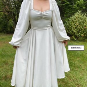 VESTIDO BEGONIA (Blanco,negro,burdeo y mostaza)
