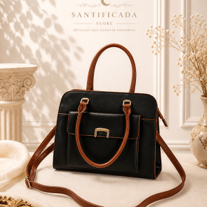 Carteras Leticia (negra y beige)